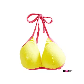 ROSE。冰淇淋配色性感綁帶無鋼圈比基尼-黃系