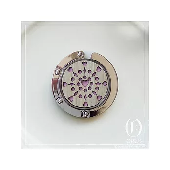 OPUS 隨身包包掛鉤 -木質系列- 愛心圖騰 -雅竹粉紅