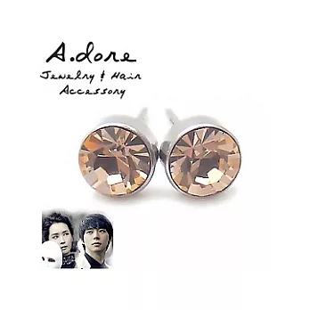 【A.dore】韓劇雷普利小姐˙李多海圓鑲寶石耳環-香檳