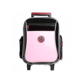 【UNME●小黑貂】鏡面粉色三段拉桿型書包●3325P鏡面粉色拉桿