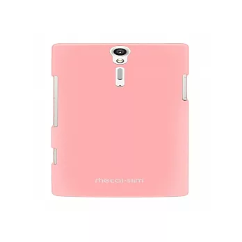 【Metal-Slim】彩色系列 Sony Xperia S LT26i 保護殼硬殼防指紋-粉紅色