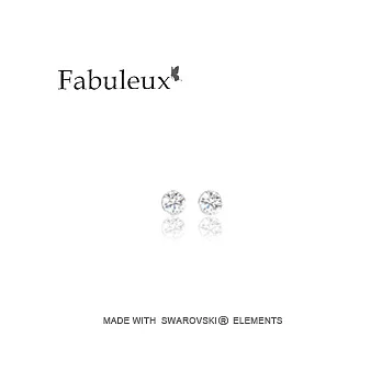 奧地利水晶耳環-透明