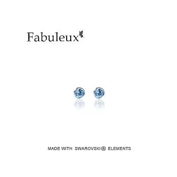 奧地利水晶耳環-水藍