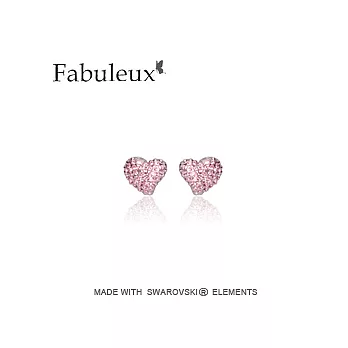 True love水晶耳環- 粉色