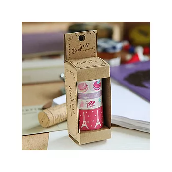 巴黎鐵塔/馬卡龍/芭蕾紙膠帶
