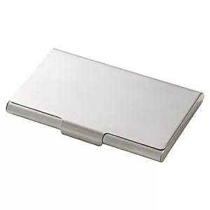 [MUJI 無印良品]不鏽鋼卡片盒/厚