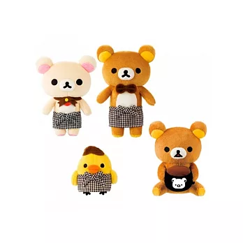 San-X 懶熊咖啡店員毛絨小公仔。小雞。C款