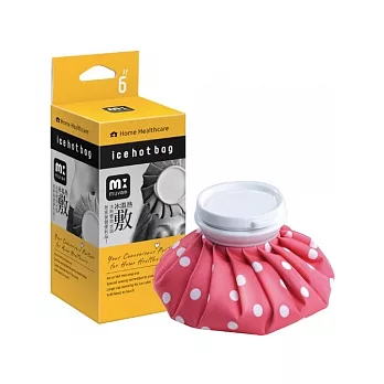 muva冰熱敷雙效水袋-紅圓點-6吋