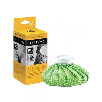 muva冰熱敷雙效水袋-綠格-6吋