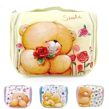 Forever Friends多功能旅行化妝包粉黃