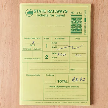 MARK’S Bon VoyageA6筆記本(火車登記)