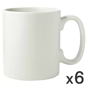[MUJI 無印良品]米白瓷馬克杯/410ml/6入