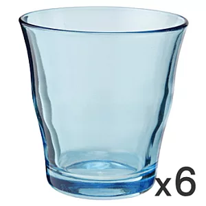 [MUJI 無印良品]玻璃杯/藍色/270ml/6入
