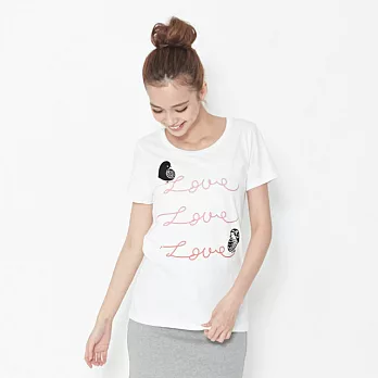 La La Birds 蜜桃棉女TS白