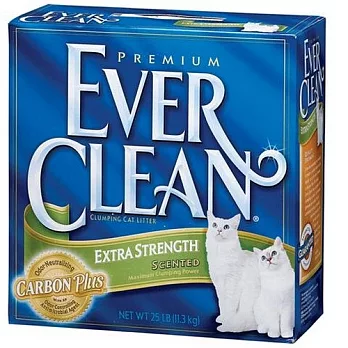 藍鑽 EVER CLEAN-低過敏結塊貓砂(綠標)25LB