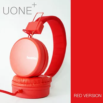 hoomia 好米亞 U1+ 優玩機-超重低音可折疊耳罩式耳機-紅RED