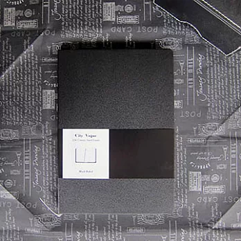 【年度經典 納紋系列】25K 都會時尚橫線筆記本黑