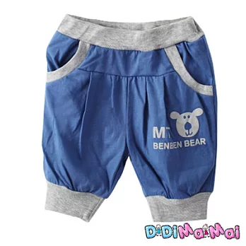 【DiDiMaiMai】BENBEN熊來了五分褲 (2色)80藍