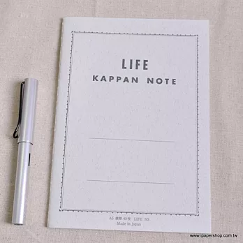 L!FE 筆記本 LIFEN3 A5 size 橫式 活版印刷筆記本