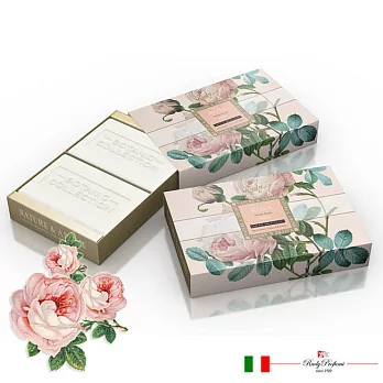 【義大利Rudy Profumi】米蘭香氛玫瑰精油水活保濕香皂組