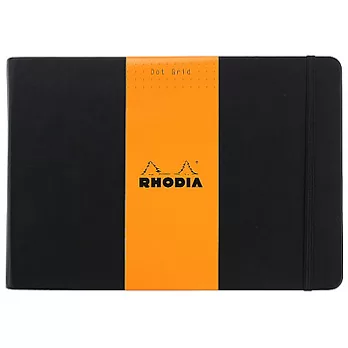 Rhodia 經典黑高階筆記本(A5)(21x14.8cm)(點陣圓點/象牙色)