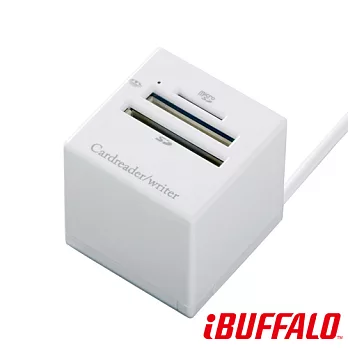 Buffalo 38+5 超輕小多合一立體讀卡機白色