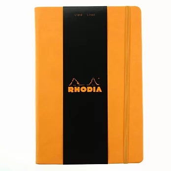 Rhodia 經典橘高階筆記本(A4)(21x29.7cm)(橫間/象牙色)
