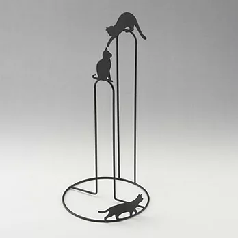 貓咪鑄鐵廚房紙巾架