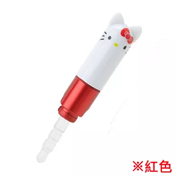 SANRIO HELLO KITTY觸控筆耳機孔栓(紅)