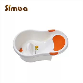 小獅王辛巴 不滑落浴盆溫暖橘