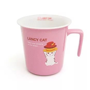 Lancy貓慵懶生活馬克杯-粉紅