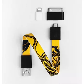 Mohzy USB環狀傳輸線-附Dock & Lightning 8pin (中國風系列)單龍