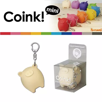 日本 Dreams Coink Mini Bank 小豬造型鑰匙圈/零錢包白