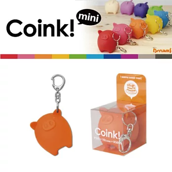 日本 Dreams Coink Mini Bank 小豬造型鑰匙圈/零錢包橘