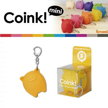 日本 Dreams Coink Mini Bank 小豬造型鑰匙圈/零錢包黃