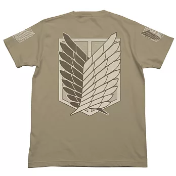 《進擊的巨人》調查兵團 T恤 卡其色(L)---Cospa出品(日版原裝)