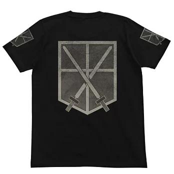 《進擊的巨人》訓練兵團 T恤 黑色(XL)---Cospa出品(日版原裝)