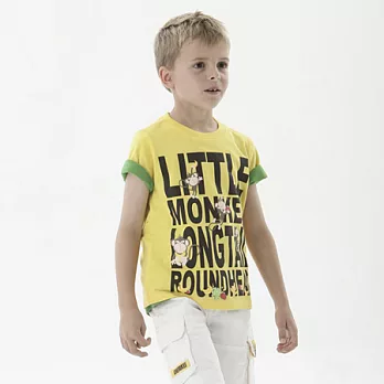 【C.H.K.】男童字母印花T恤110明黃