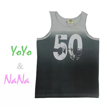 精品童裝yoyo&nana-A100-6308-舒適棉T，#11-藍灰130藍灰