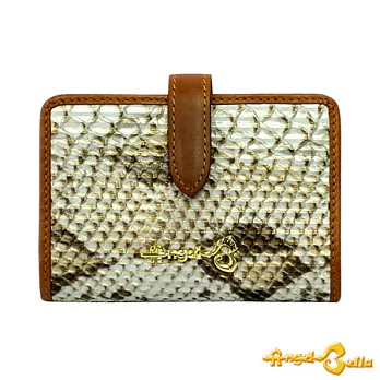 蛇紋風尚卡片夾金屬咖