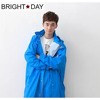BrightDay風雨衣連身式 - 桑德史東T4前開款4XL暴風藍