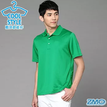 【酷涼節能衫】ZMO 親膚散熱排汗舒適Polo(AT071-FN-Pure)S綠色