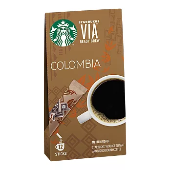 【星巴克】星巴克VIA®超微細即溶咖啡-哥倫比亞 (12入)