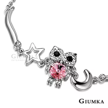 【GIUMKA】與星月共舞鋯石手鍊 精鍍正白K MB00633銀色粉鋯