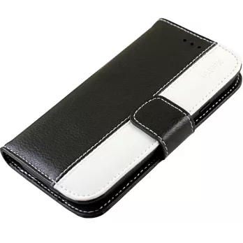 KooPin Samsung Galaxy S4 (I9500) 經典真皮系列 可立式側掀皮套尊爵黑