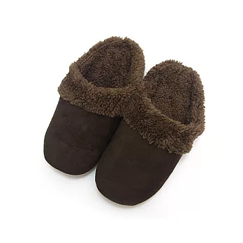 沉靜森林絨毛保暖拖-咖啡色(28)