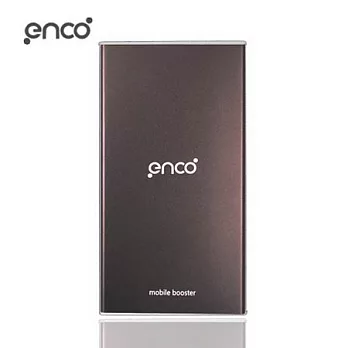 ENCO 雙輸出10000mAh行動電源 摩卡可可 (PB-101-BN) 送四片收納盒摩卡可可