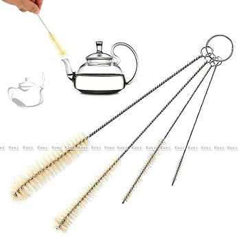 神綺町☆日本 水壺茶壺清潔刷具組4入-水壺刷 水壺口 壺嘴刷