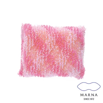 【MARNA】閃亮格紋海綿(粉)