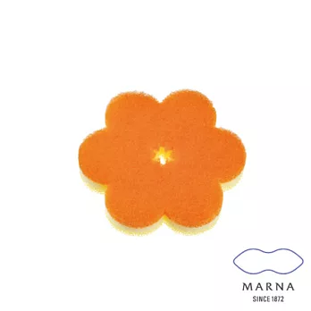 【MARNA】花型廚房海綿(橘)